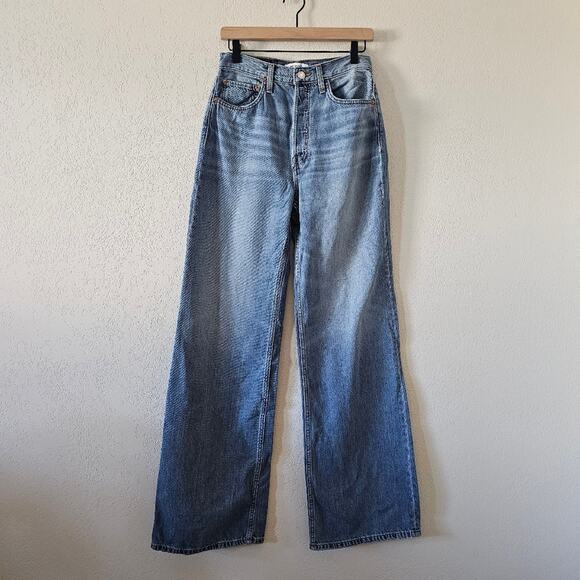 NWT Re/Done 70s Wide Leg Jeans - Picture 4 of 14